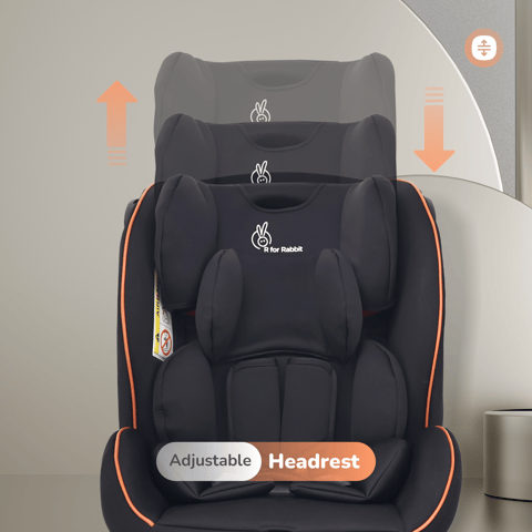 R for Rabbit Jack N Jill NxG Pure Black Car Seat