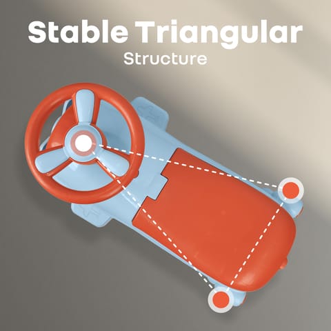 R for Rabbit Iya Iya Aero Blue Orange Swing Car