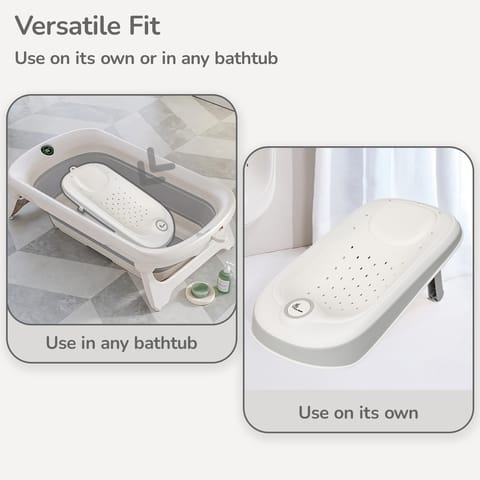 R for Rabbit Fun Time Aqua Grey Baby Bather