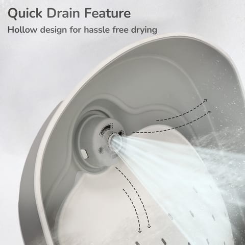 R for Rabbit Fun Time Aqua Grey Baby Bather