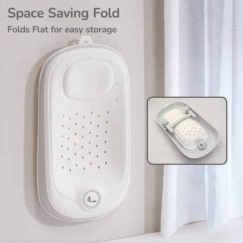 R for Rabbit Fun Time Aqua Grey Baby Bather