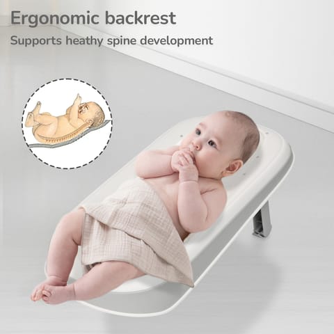 R for Rabbit Fun Time Aqua Grey Baby Bather