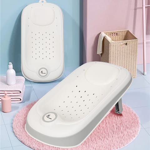 R for Rabbit Fun Time Aqua Grey Baby Bather