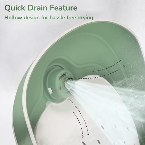 R for Rabbit Fun Time Aqua Green Baby Bather