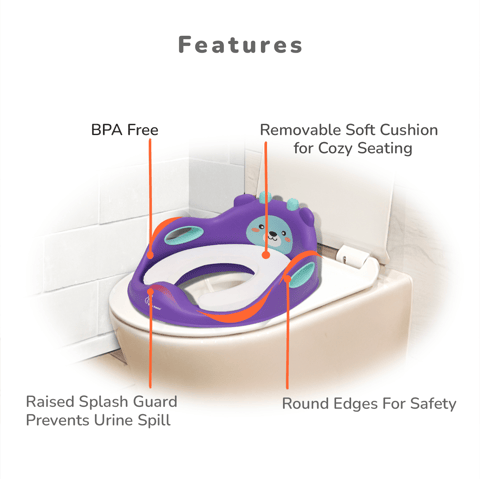 R for Rabbit Minimo Teddy Purple Green Potty Seat