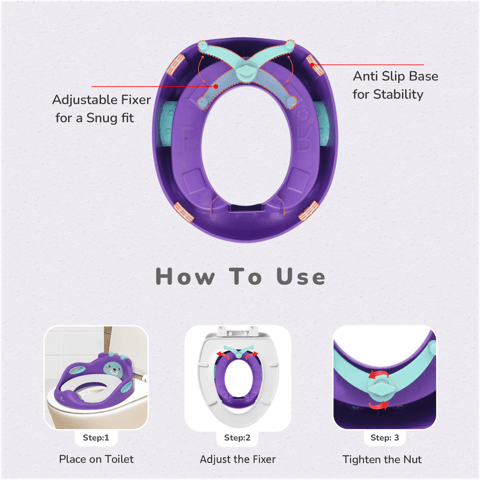 R for Rabbit Minimo Teddy Purple Green Potty Seat