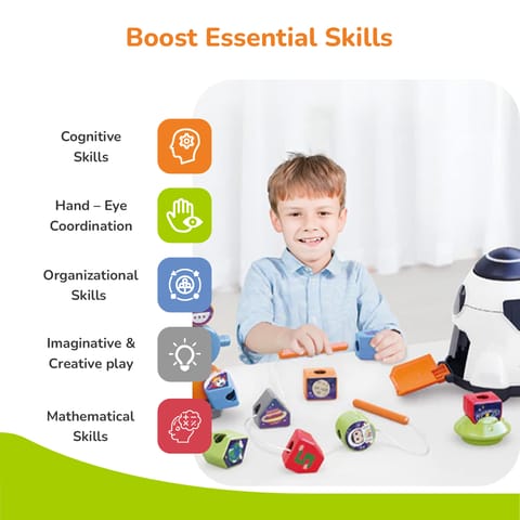 R for Rabbit Orapple Astro White Multi Shape Sorter