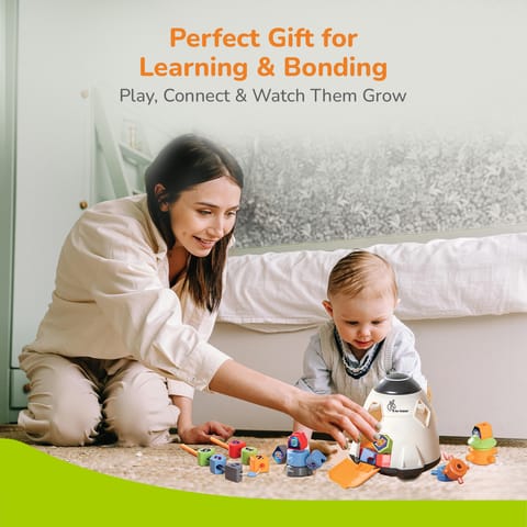 R for Rabbit Orapple Astro White Multi Shape Sorter