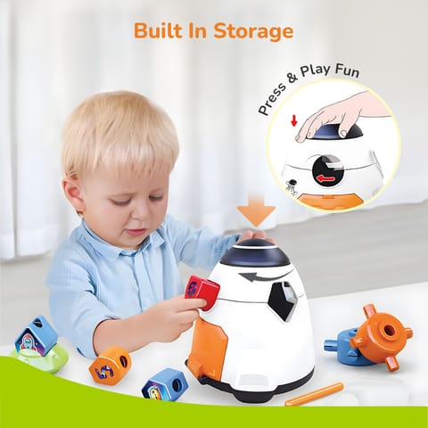 R for Rabbit Orapple Astro White Multi Shape Sorter