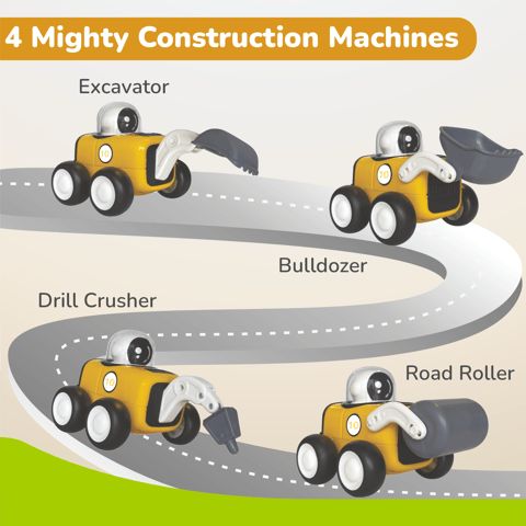 R for Rabbit Orapple Rover Yellow Black Push Toy