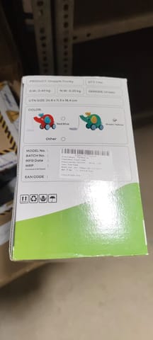 R for Rabbit Orapple Trunky Green Yellow Pull Along Toy