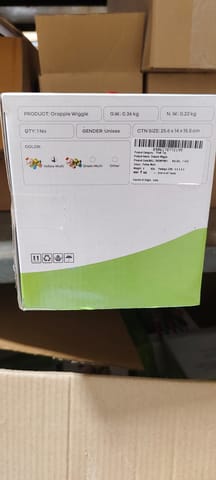 R for Rabbit Orapple Wiggle Yellow Multi Push Toy