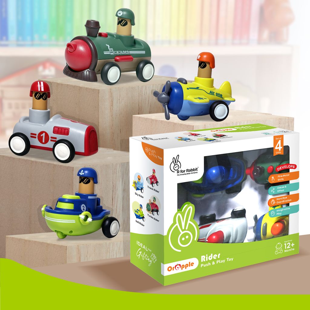 R for Rabbit Orapple Rider Multi 2 Push Toy