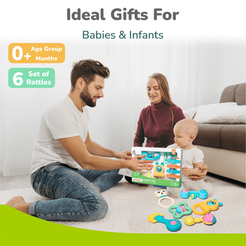 R for Rabbit Orapple Jingle Joy Multi Rattles