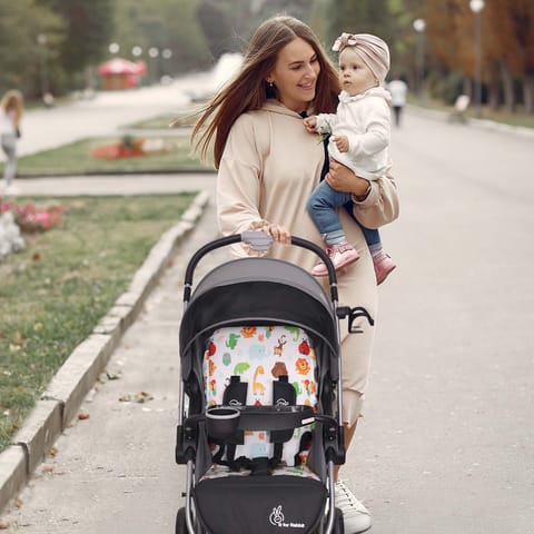 R for Rabbit Chocolate Ride Grey Safari Stroller