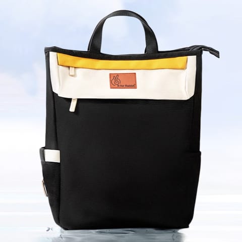 R for Rabbit Caramello Daisy Black Cream Diaper Bag