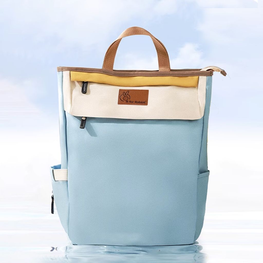 R for Rabbit Caramello Daisy Blue Cream Diaper Bag