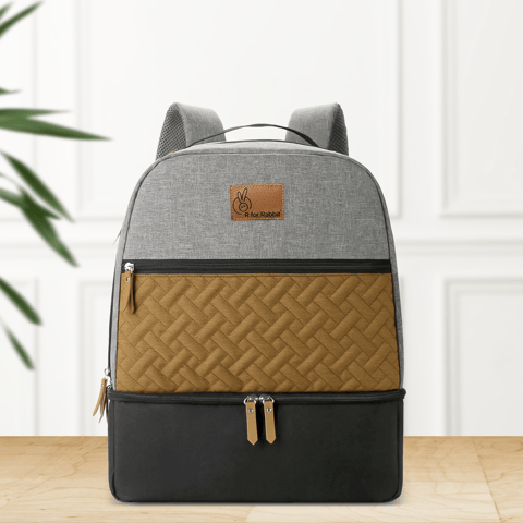 R for Rabbit Caramello Truffle Black Mustard Diaper Bag