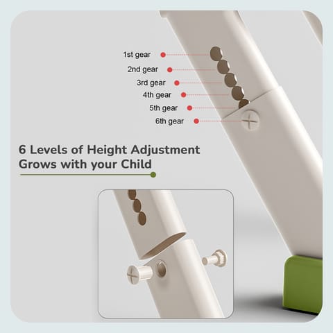 R for Rabbit Hilltop Trainer Green White Potty Step Stool