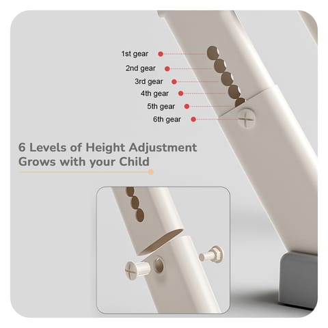 R for Rabbit Hilltop Trainer Grey White Potty Step Stool