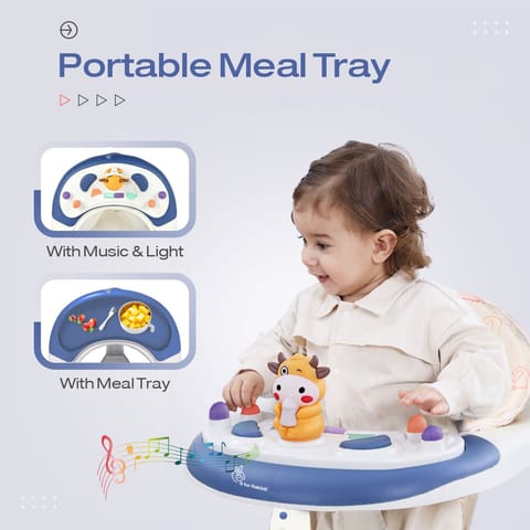 R for Rabbit Little Feet Plus Blue White Baby Walker