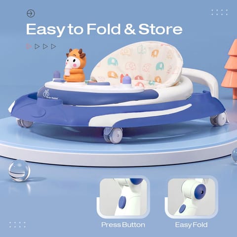 R for Rabbit Little Feet Plus Blue White Baby Walker