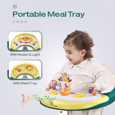 R for Rabbit Little Feet Plus Green Yellow Baby Walker