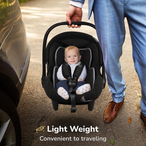 R for Rabbit Picaboo Sportz Pure Black Carry Cot