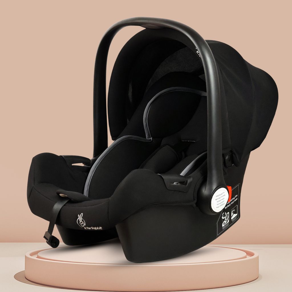 R for Rabbit Picaboo Sportz Pure Black Carry Cot