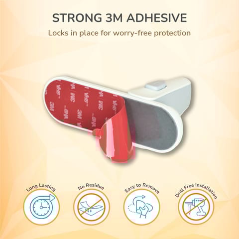 R for Rabbit Protector Plus Door Handle Stopper White Safety