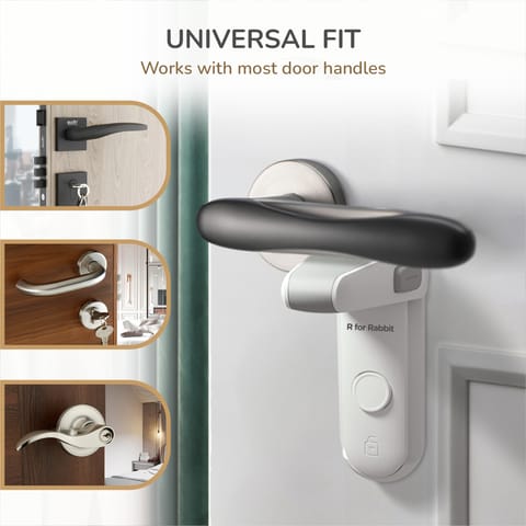 R for Rabbit Protector Plus Door Handle Stopper White Safety