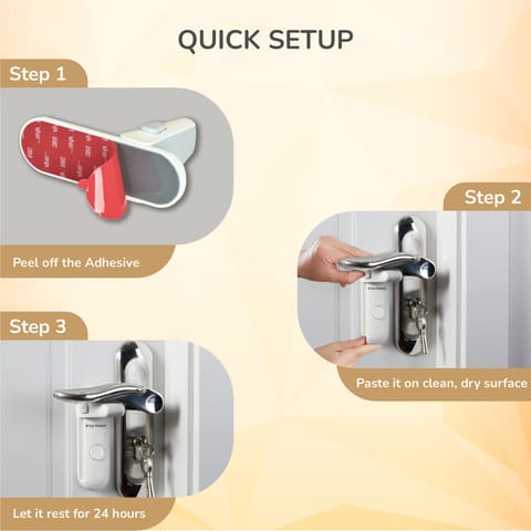 R for Rabbit Protector Plus Door Handle Stopper White Safety