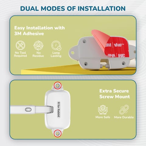 R for Rabbit Protector Plus Window Locker White Safety