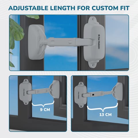 R for Rabbit Protector Plus Window Locker Grey Safety