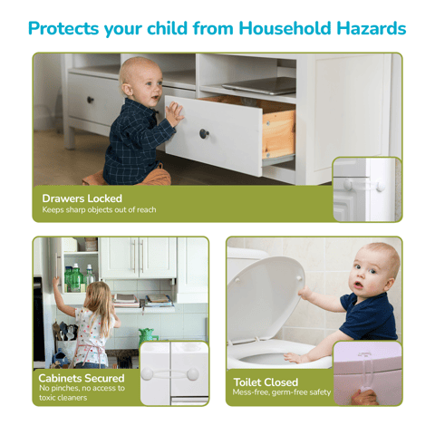 R for Rabbit Protector Plus Cabinet Locker White Safety