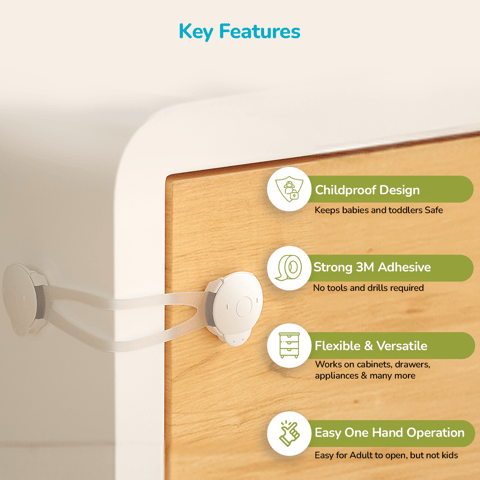R for Rabbit Protector Plus Cabinet Locker White Safety