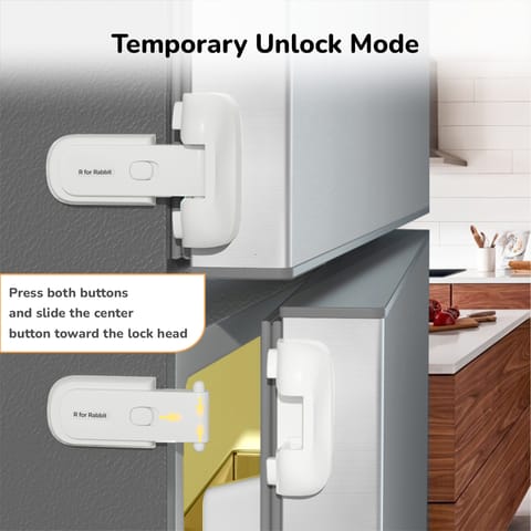 R for Rabbit Protector Plus Fridge Locker White Safety