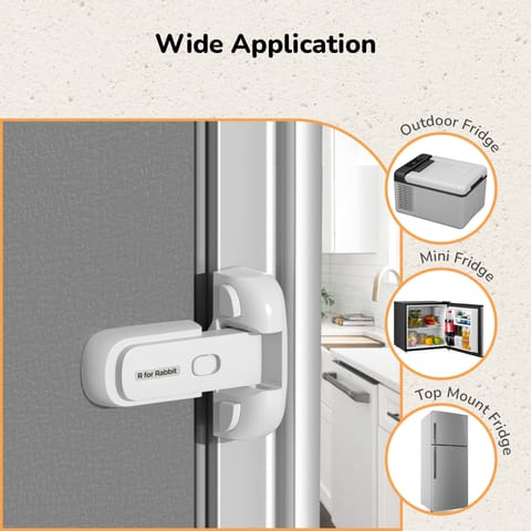 R for Rabbit Protector Plus Fridge Locker White Safety