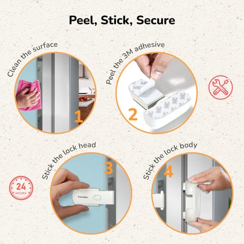 R for Rabbit Protector Plus Fridge Locker White Safety