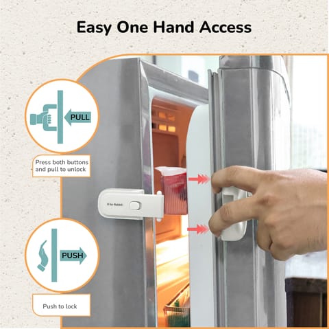 R for Rabbit Protector Plus Fridge Locker White Safety