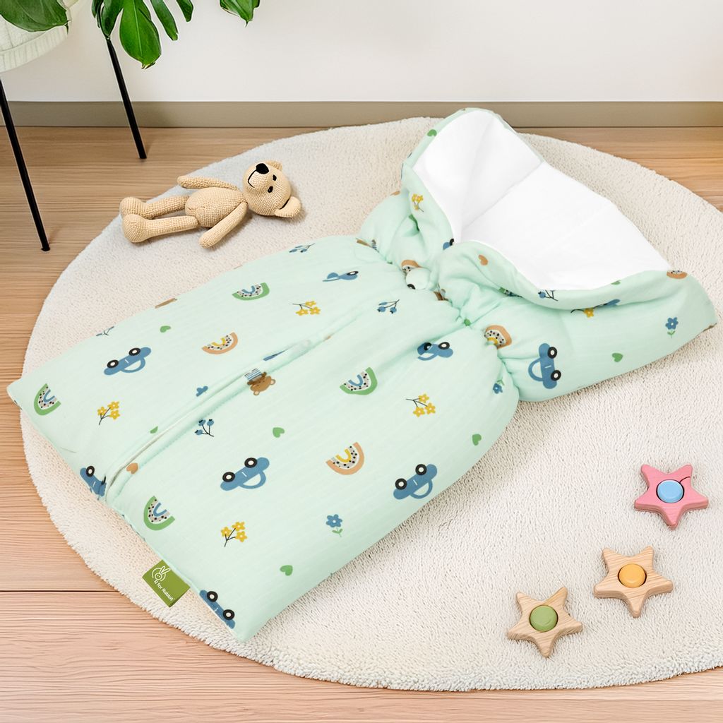 R for Rabbit Snuggy Bliss Teddy Green Bedding