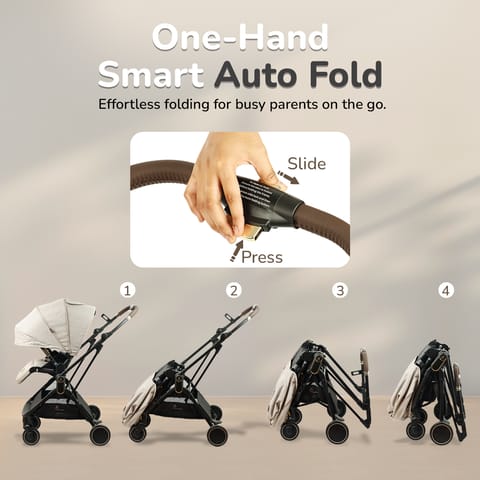 R for Rabbit Street Smart Regal Beige Stroller