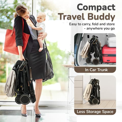 R for Rabbit Street Smart Regal Beige Stroller