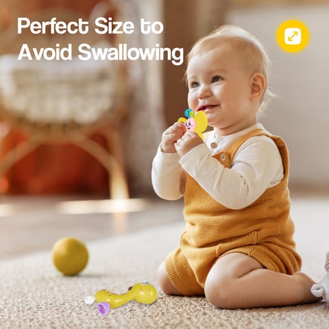 R for Rabbit Jingle Safari Rattles (Pack of 5) Multicolor Rattles