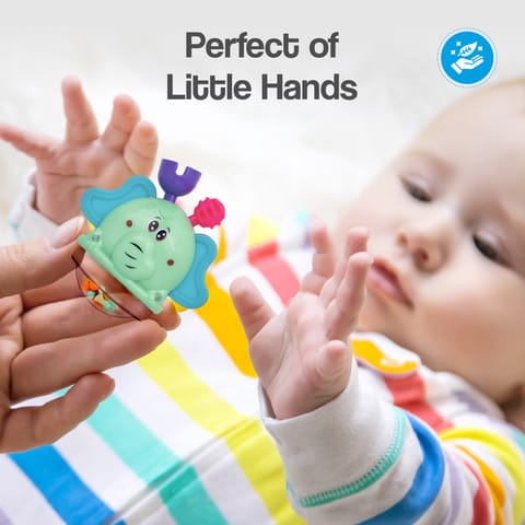 R for Rabbit Jingle Safari Rattles (Pack of 5) Multicolor Rattles