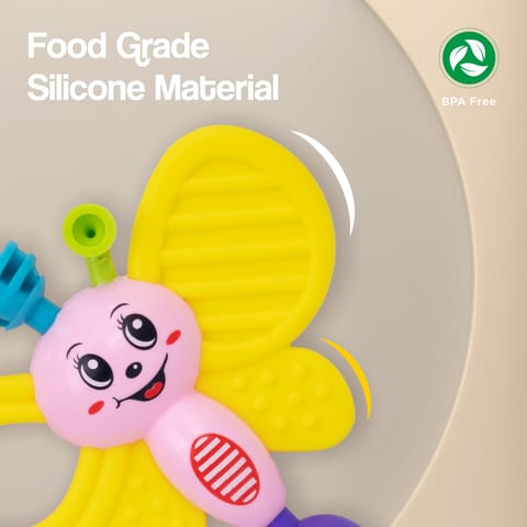 R for Rabbit Jingle Safari Rattles (Pack of 5) Multicolor Rattles