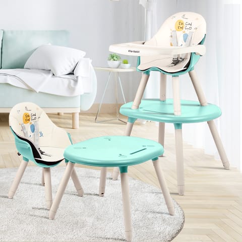 R for Rabbit Cherry Berry Tusky Green Cream High Chair