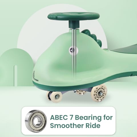 R for Rabbit Iya Iya Dino Sea Green Swing Car