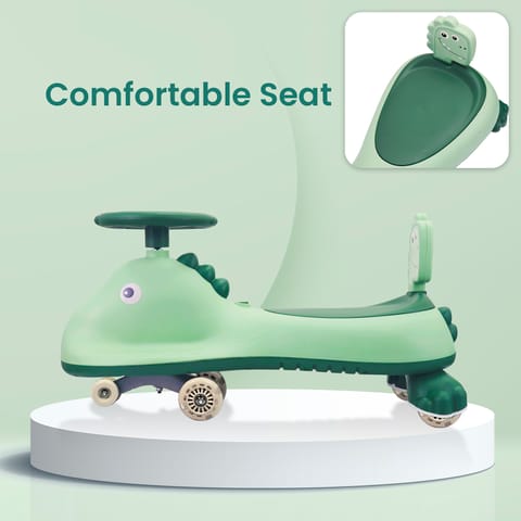 R for Rabbit Iya Iya Dino Sea Green Swing Car