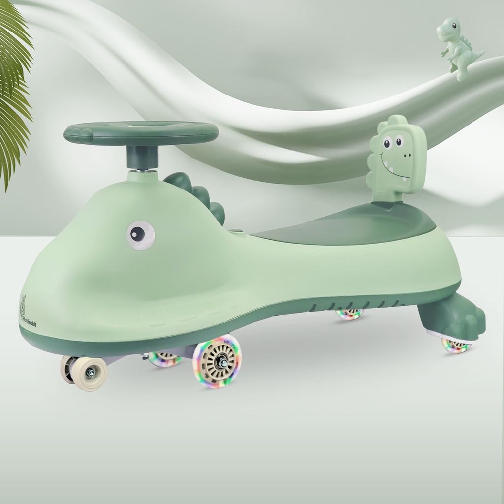 R for Rabbit Iya Iya Dino Sea Green Swing Car
